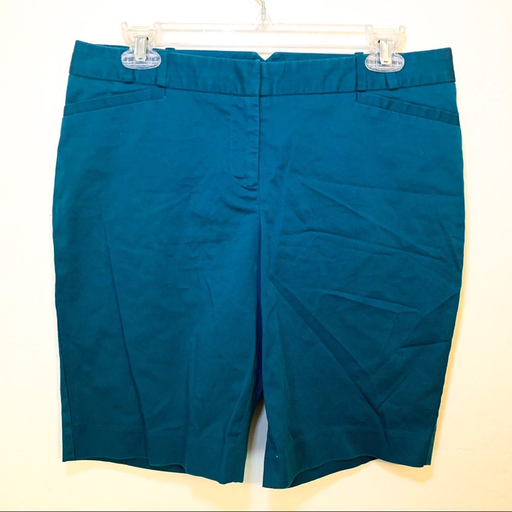 The Limited Cassidy Fit Teal Bermuda Shorts 8
